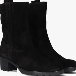 zwarte gabor enkellaarsjes 806