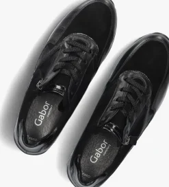 zwarte gabor lage sneakers 527