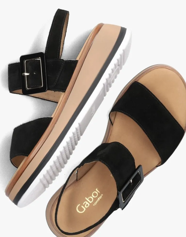 GABOR e platte sandalen 744.4>DAMES Sandalen