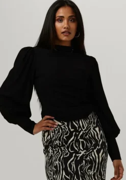 zwarte gestuz blouses rifagz puff blouse noos