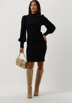 GESTUZ e midi jurk rifagz button puff dress><noscript><img width=