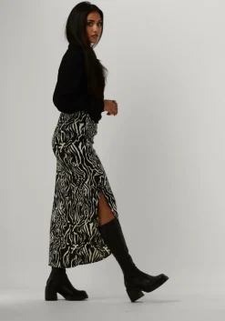 zwarte gestuz midirok brayagz p hw skirt