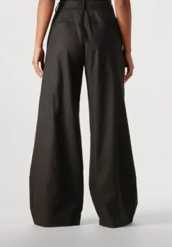 zwarte gestuz pantalon elarahgz linen hw pants