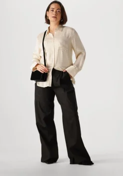 zwarte gestuz pantalon elarahgz linen hw pants