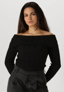 GESTUZ e tops & t-shirts silvigz rib ls off shoulder>DAMES Tops & T-Shirts