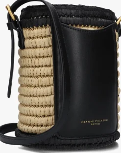 zwarte gianni chiarini schoudertas mae