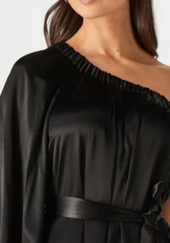 zwarte greek archaic kori maxi jurk 130902