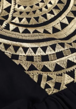 zwarte greek archaic kori mini jurk 330432