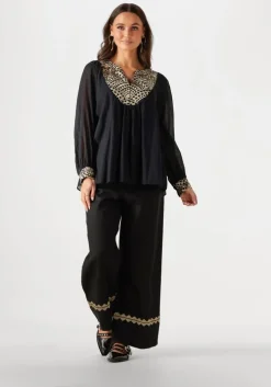 zwarte greek archaic kori wijde broek 210624