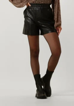 zwarte guess broeken carola faux leather short