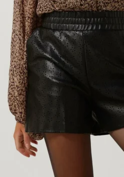 zwarte guess broeken carola faux leather short