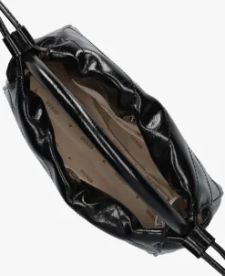 zwarte guess handtas amys drawstring crossbody