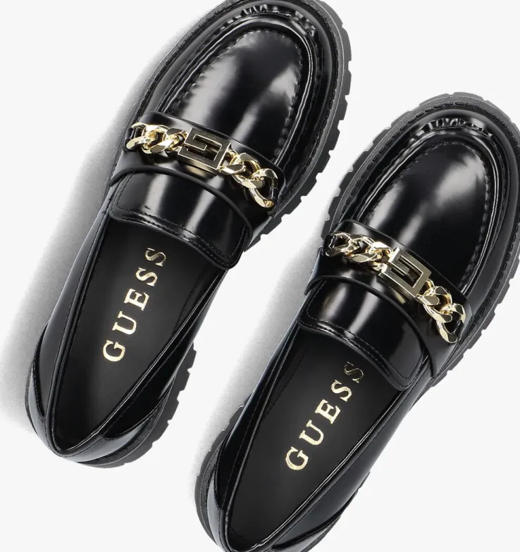 zwarte guess loafers almosty