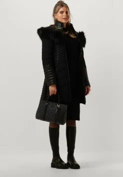 zwarte guess midi jurk es arielle bodycon swtr dress