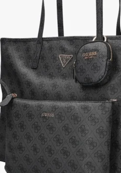 zwarte guess schoudertas power play large