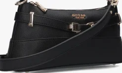 zwarte guess schoudertas silvye shoulder bag