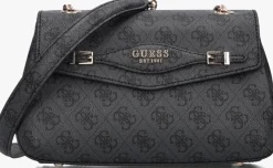 zwarte guess schoudertas katya convertible xbody flap
