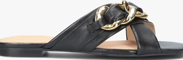 zwarte guess slippers sameya