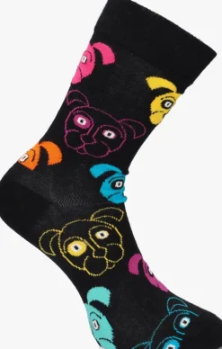 zwarte happy socks sokken dog