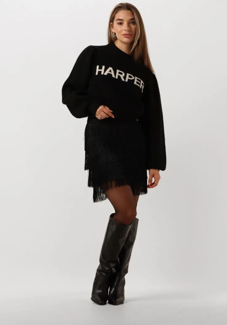 zwarte harper & yve minirok olivia-sk