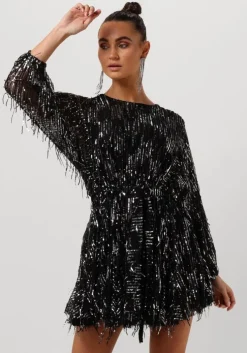 zwarte ibana mini jurk frosty