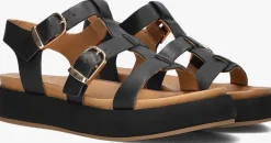 zwarte inuovo platte sandalen a96046