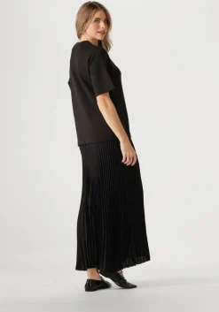 zwarte inwear maxi jurk laicentiw vincent plisse dress