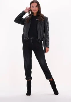 zwarte iro straight leg jeans redon