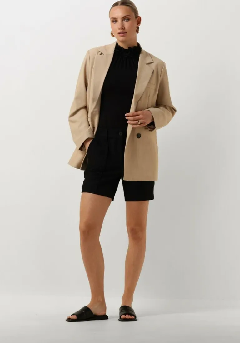 JANSEN AMSTERDAM e broeken wq441 woven high waisted short>DAMES Broeken