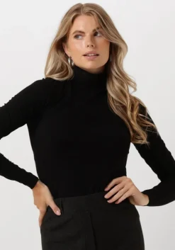 zwarte jansen amsterdam coltrui v113 shirt with turtle neck and long sleeve