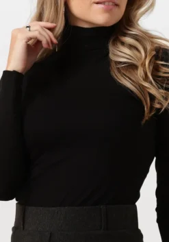 zwarte jansen amsterdam coltrui v113 shirt with turtle neck and long sleeve