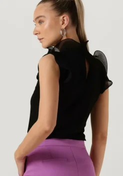 JANSEN AMSTERDAM e top v309 top sleeveless with ruffle details><noscript><img width=