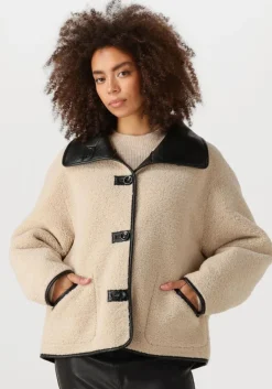KNIT-TED e leren jas cozy>DAMES Jassen