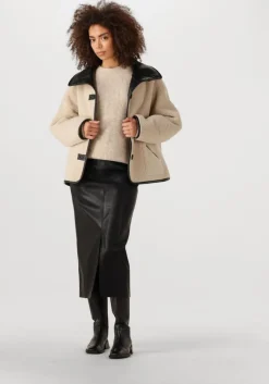 KNIT-TED e leren jas cozy>DAMES Jassen