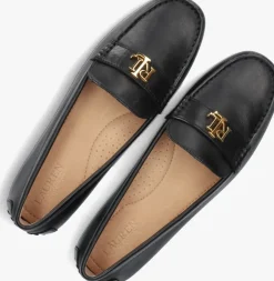 zwarte lauren ralph lauren mocassins barnsbury flats