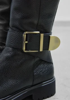 zwarte lina locchi enkellaarsjes v66