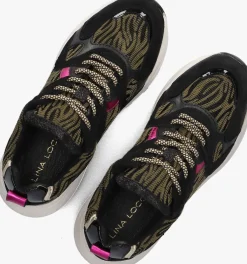 zwarte lina locchi lage sneakers cibel
