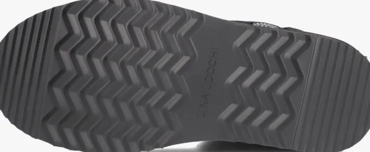 zwarte lina locchi vachtlaarzen extreme glitter low