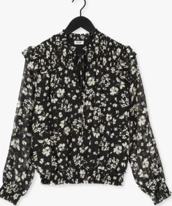 zwarte liu jo blouses tunica ts nav