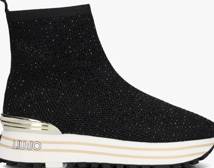 zwarte liu jo hoge sneakers liu jo maxi wonder 83