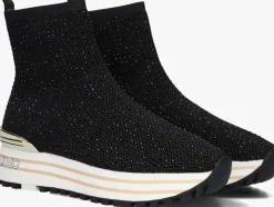 zwarte liu jo hoge sneakers liu jo maxi wonder 83