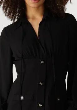 zwarte liu jo mini jurk 3.0 abito punto milano