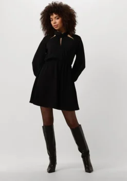 zwarte liu jo mini jurk abito cut out