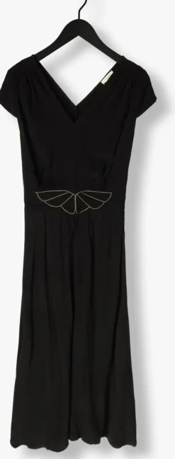 zwarte louizon maxi jurk fayence