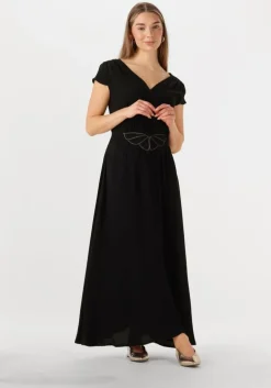 zwarte louizon maxi jurk fayence