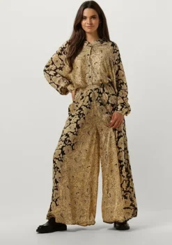 zwarte mes demoiselles wijde broek rose ballerina