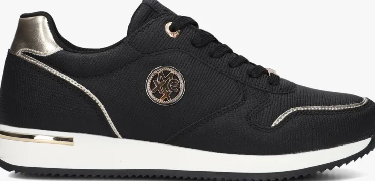 zwarte mexx lage sneakers eke caia
