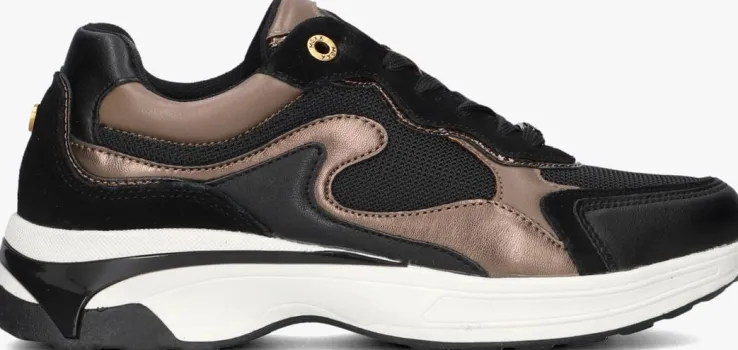 zwarte mexx lage sneakers portia love