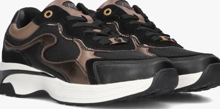 zwarte mexx lage sneakers portia love