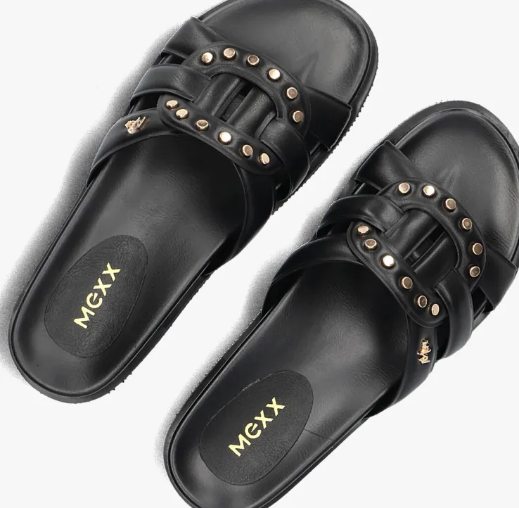 zwarte mexx slippers romy phoenix